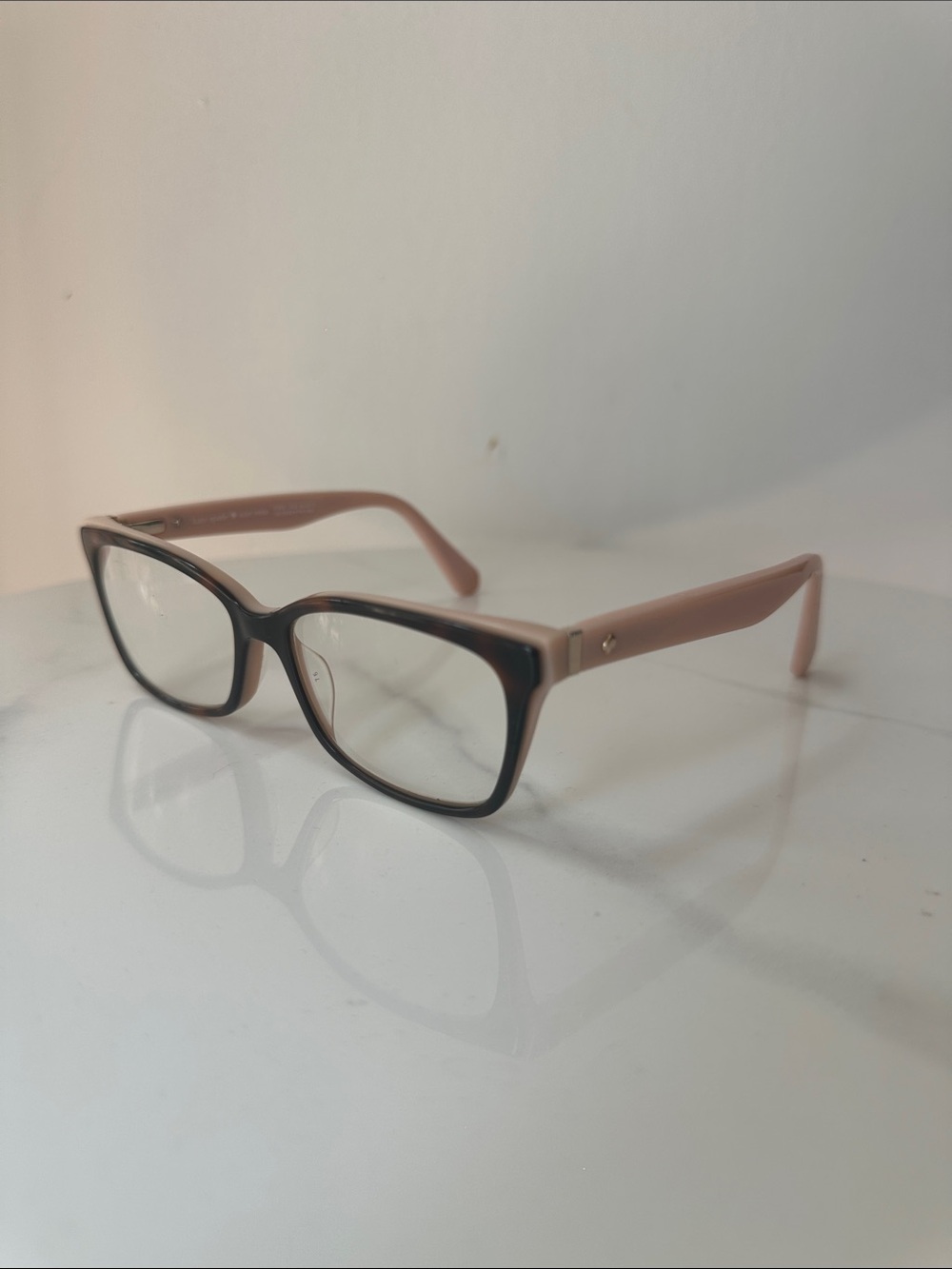 KATE SPADE JERI Tortoiseshell Glasses Women's Frames Blush Pink Rose Gold